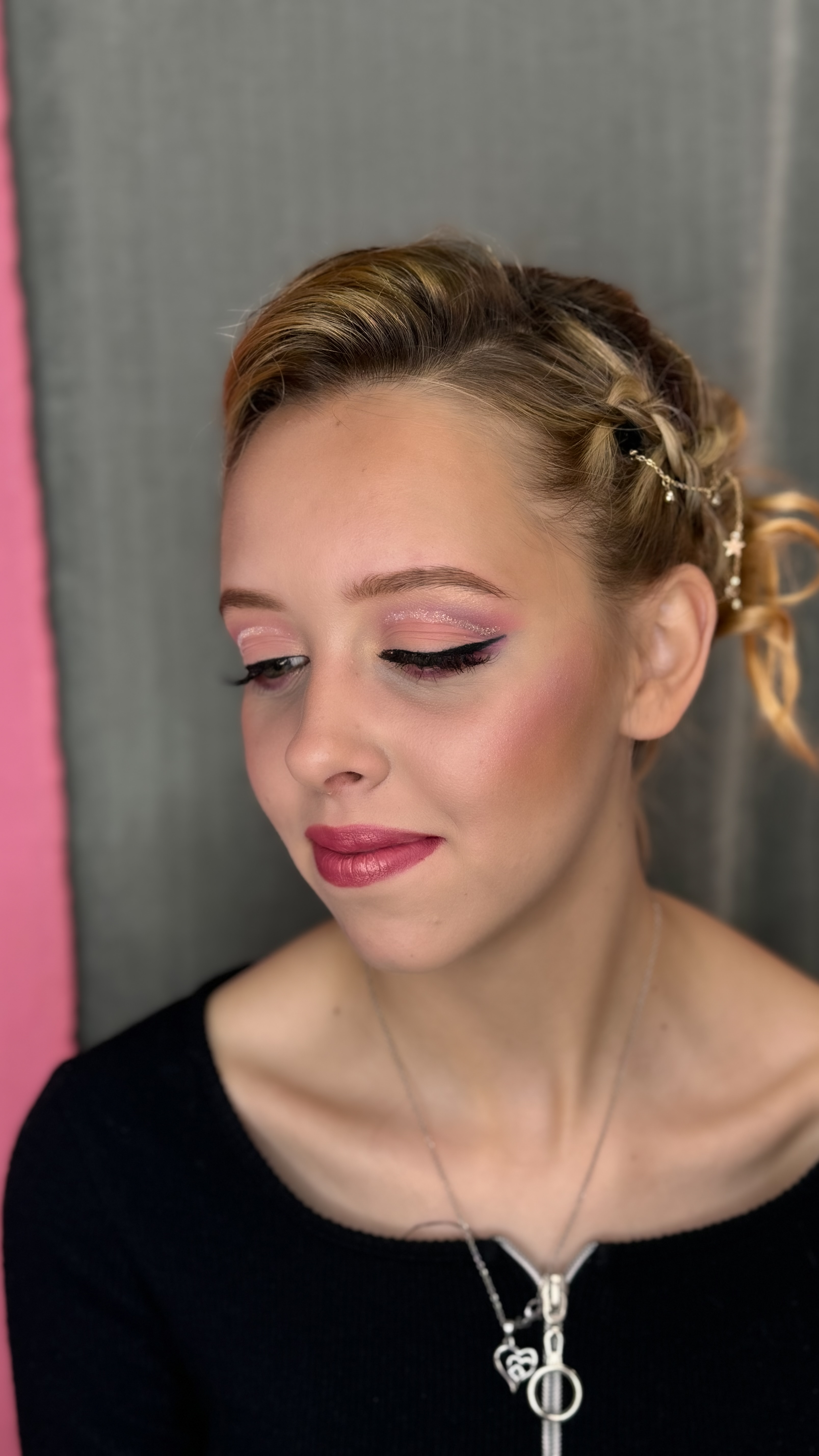 Розов грим/ pink makeup/ prom makeup